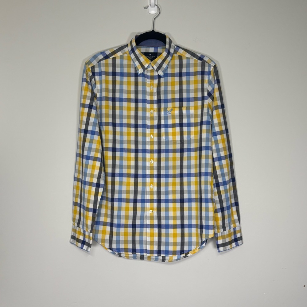 American Eagle‎ Outfitters Classic Fit Plaid Button Down Shirt Small